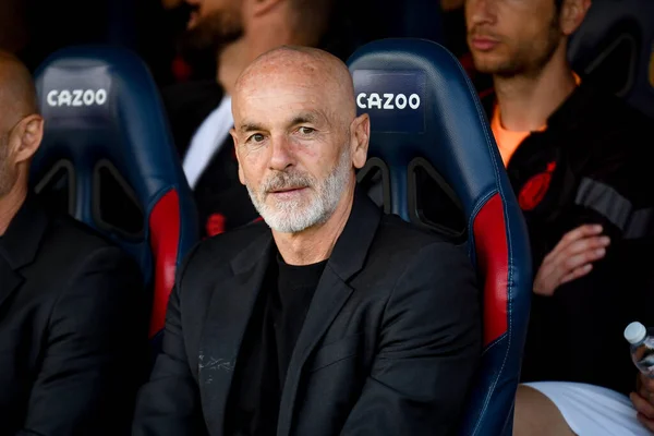 Milan Head Coach Stefano Pioli Portret Tijdens Italiaanse Voetbal Serie — Stockfoto