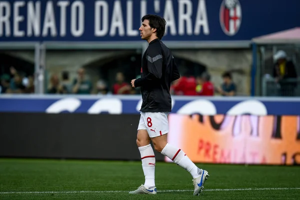 stock image Milan's Sandro Tonali portrait during italian soccer Serie A match Bologna FC vs AC Milan at the Renato Dall'Ara stadium in Bologna, Italy, April 15, 2023 - Credit: Ettore Griffoni