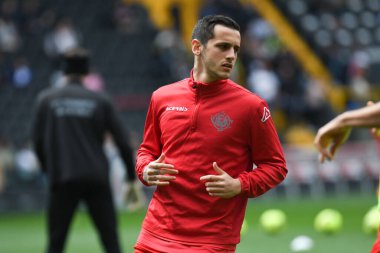 Cremonese 'in İtalyan futbolu Serie A maçında çekilen Emanuele Valeri portresi Udinese Calcio ile ABD Cremonese maçında Friuli - Dacia Arena Stadyumu, Udine, İtalya - 23 Nisan 2023