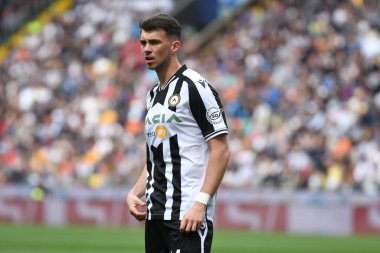 Udinese 'nin Lazar Samarciç portresi İtalyan futbolu Serie A maçında Udinese Calcio, Udine, İtalya' daki Friuli - Dacia Arena stadyumunda ABD Cremonese maçında, 23 Nisan 2023 - Fotoğraf: Ettore Griffoni