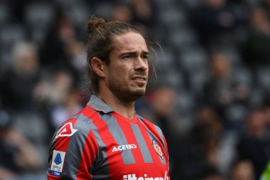 Cremonese 'in Michele Castagnetti portresi İtalyan futbolu Serie A maçında Udinese Calcio ile ABD Cremonese maçında Friuli - Dacia Arena Stadyumu, Udine, İtalya - 23 Nisan 2023