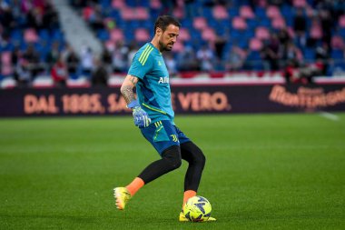 Juventus 'un Carlo Pinsoglio portresi İtalyan futbolu Serie A karşılaşması sırasında Bologna FC ile Juventus FC (portreler arşivi) Bologna, İtalya' daki Renato Dall 'Ara stadyumunda, 30 Nisan 2023 - Fotoğraf: Ettore Griffoni