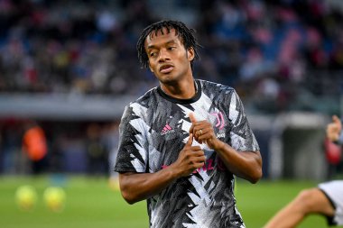 Juventus 'un İtalyan futbolu Serie A maçında Juan Cuadrado portresi Bologna FC ile Juventus FC (portreler arşivi) maçı Bologna, İtalya' da Renato Dall 'Ara stadyumunda, 30 Nisan 2023 - Fotoğraf: Ettore Griffoni