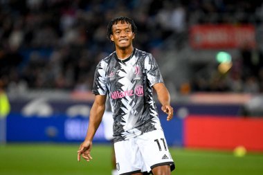 Juventus 'un İtalyan futbolu Serie A maçında Juan Cuadrado portresi Bologna FC ile Juventus FC (portreler arşivi) maçı Bologna, İtalya' da Renato Dall 'Ara stadyumunda, 30 Nisan 2023 - Fotoğraf: Ettore Griffoni