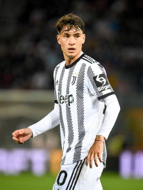 İtalya 'nın Bologna FC - Juventus FC (portreler arşivi) maçında Juventus' un Matias Soule Malvano portresi 30 Nisan 2023, Bologna, İtalya - Ettore Griffoni