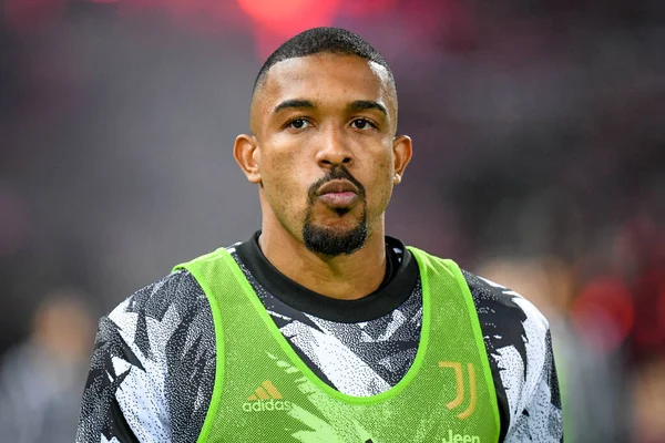 İtalya 'nın Bologna FC - Juventus FC (portreler arşivi) maçı sırasında İtalya' nın Bologna kentindeki Renato Dall 'Ara stadyumunda yapılan Gleison Bremer portresi.