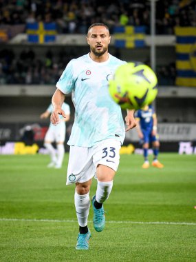 Inter 'in Danilo D' Ambrosio portresi İtalyan futbol takımı Serie A maçında Hellas Verona FC - FC Internazionale (portreler arşivi) - Verona, İtalya 'daki Marcantonio Bentegodi stadyumunda, 3 Mayıs 2023 - Fotoğraf: Ettore Griffoni