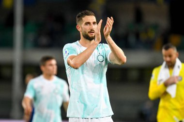 İtalya futbol takımı Serie A maçında Inter 'in Roberto Gagliardini portresi Hellas Verona FC - FC Internazionale (portreler arşivi) - Verona, İtalya' da Marcantonio Bentegodi Stadyumu 'nda, 3 Mayıs 2023 - Fotoğraf: Ettore Griffoni