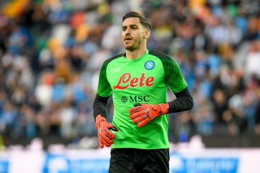 Napoli 'nin İtalya futbolu sırasındaki Alex Meret portresi Udinese Calcio vs SSC Napoli (portreler arşivi) Udine, İtalya' daki Dacia Arena stadyumunda, 4 Mayıs 2023 - Fotoğraf: Ettore Griffoni
