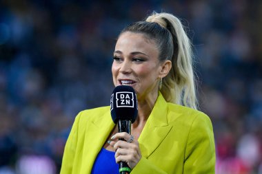 Diletta Leotta, İtalyan DAZN TV sunucusu Serie A maçı Udinese Calcio ile SSC Napoli (portreler arşivi) Udine, İtalya 'daki Dacia Arena stadyumunda, 4 Mayıs 2023 - Fotoğraf: Ettore Griffoni