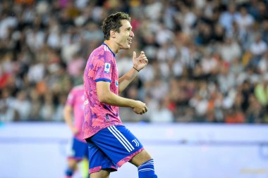 Udinese Calcio, Juventus FC 'ye karşı (portreler arşivi), Udine' deki Dacia Arena Stadyumu 'nda oynanan İtalyan futbolu Serie A maçında Juventus' un portresi mutluluğu, 4 Haziran 2023