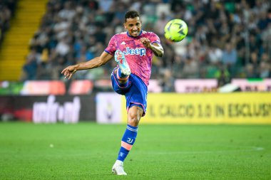 Juventus 'un Luiz da Silva Danilo portresi İtalyan futbolu Serie A karşılaşmasında Udinese Calcio ile Juventus FC (portreler arşivi) Friuli - Dacia Arena Stadyumu, Udine, İtalya' da.