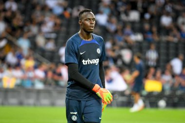 Chelsea 'nin Edouard Mendy portresi Udinese Calcio' nun Chelsea FC 'ye karşı oynadığı Friuli - Dacia Arena Stadyumu, 29 Temmuz 2022 - Fotoğraf: Ettore Griffoni