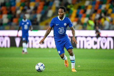 Chelsea 'nin Raheem Sterling portresi, Udinese Calcio' nun Chelsea FC 'ye karşı oynadığı Udine - Dacia Arena Stadyumu, 29 Temmuz 2022 - Fotoğraf: Ettore Griffoni