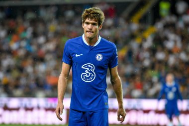 Chelsea 'nin Marcos Alonso portresi Udinese Calcio ile Chelsea FC (portreler arşivi) maçında Udine, İtalya' daki Dacia Arena stadyumunda, 29 Temmuz 2022 - Fotoğraf: Ettore Griffoni
