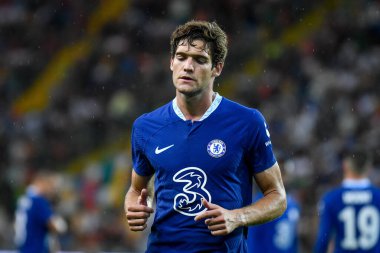 Chelsea 'nin Marcos Alonso portresi Udinese Calcio ile Chelsea FC (portreler arşivi) maçında Udine, İtalya' daki Dacia Arena stadyumunda, 29 Temmuz 2022 - Fotoğraf: Ettore Griffoni