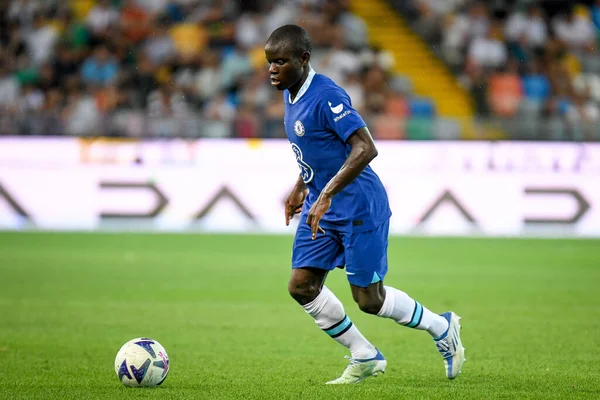 stock image Chelsea's N'Golo Kante portrait in action during friendly football match Udinese Calcio vs Chelsea FC (portraits archive) at the Friuli - Dacia Arena stadium in Udine, Italy, July 29, 2022 - Credit: Ettore Griffoni