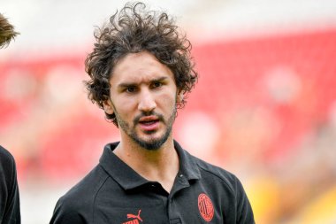 Milan 'ın Yacine Adli portresi, İtalya' nın Vicenza kentindeki Romeo Menti stadyumunda oynanan LR Vicenza vs AC Milan (portreler) maçında çekildi.