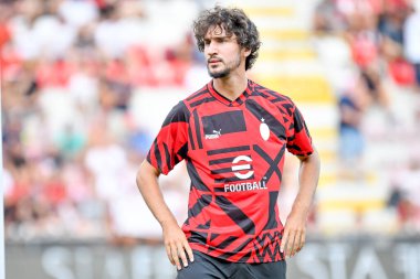 Milan 'ın Yacine Adli portresi, İtalya' nın Vicenza kentindeki Romeo Menti stadyumunda oynanan LR Vicenza vs AC Milan (portreler) maçında çekildi.