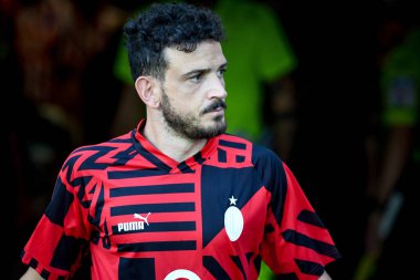 Milan 'ın Alessandro Florenzi portresi, İtalya' nın Vicenza kentindeki Romeo Menti stadyumunda oynanan LR Vicenza - Ettore Griffoni