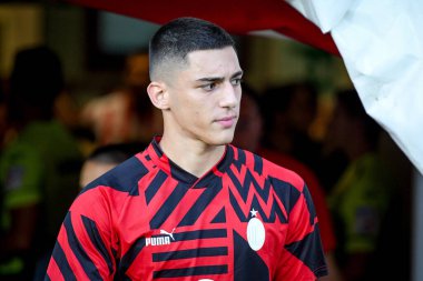 Milan 'ın Marko Lazetic portresi, İtalya' nın Vicenza kentindeki Romeo Menti stadyumunda oynanan LR Vicenza vs AC Milan (portreler) maçında çekildi.