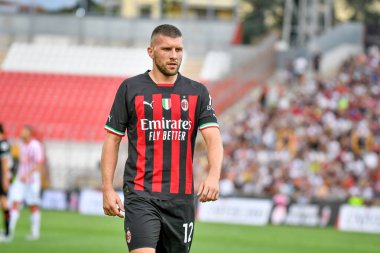 Milan 'ın Ante Rebic portresi, İtalya' nın Vicenza kentindeki Romeo Menti stadyumunda oynanan LR Vicenza vs AC Milan (portreler) maçında çekildi.