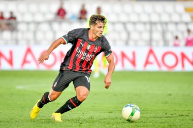 Milan 'ın Brahim Diaz portresi, İtalya' nın Vicenza kentindeki Romeo Menti stadyumunda oynanan LR Vicenza vs AC Milan (portreler arşivi) maçı sırasında eylem halindeydi.
