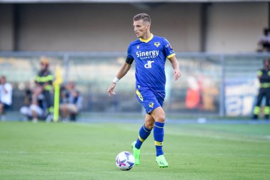 Verona 'nın Darko Lazoviç portresi İtalyan futbolu Serie A maçında Hellas Verona FC - SSC Napoli (portreler arşivi) maçı sırasında İtalya' nın Verona kentindeki Marcantonio Bentegodi stadyumunda, 15 Ağustos 2022 - Fotoğraf: Ettore Griffoni