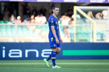 Verona 'nın Kevin Lasagna portresi İtalyan futbolu Serie A maçında Hellas Verona FC - SSC Napoli (portreler arşivi) maçı Verona, İtalya' da Marcantonio Bentegodi stadyumunda, 15 Ağustos 2022 - Fotoğraf: Ettore Griffoni