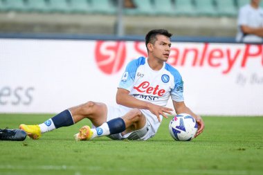 Napoli 'nin İtalya futbolu sırasındaki Hirving Lozano portresi Serie A maçı Hellas Verona FC ile SSC Napoli (portreler arşivi) arasında İtalya' nın Verona kentindeki Marcantonio Bentegodi stadyumunda, 15 Ağustos 2022 - Fotoğraf: Ettore Griffoni