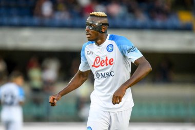 Napoli 'nin Victor Osimhen portresi İtalyan futbolu Serie A maçında Hellas Verona FC ile SSC Napoli (portreler arşivi) arasında İtalya' nın Verona kentindeki Marcantonio Bentegodi stadyumunda, 15 Ağustos 2022 - Fotoğraf: Ettore Griffoni