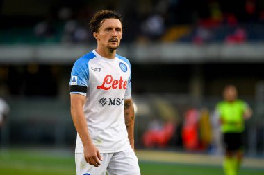 Napoli 'nin İtalya futbol takımı Serie A maçındaki Mario Rui portresi 15 Ağustos 2022' de İtalya 'nın Verona kentindeki Marcantonio Bentegodi Stadyumu' nda Hellas Verona FC 'ye karşı SSC Napoli (portreler arşivi) maçı.