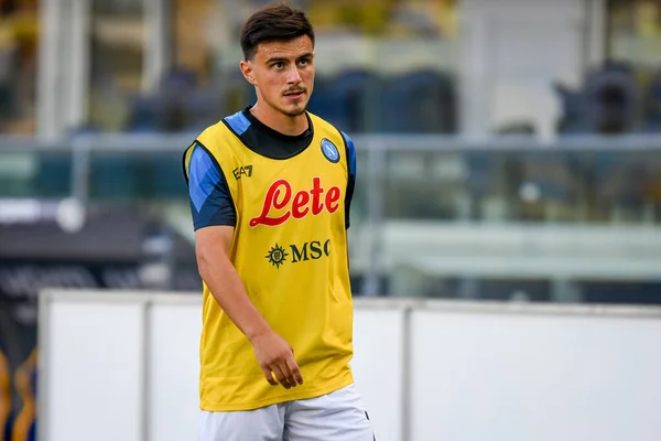 Stock image Napoli's Eljif Elmas portrait during italian soccer Serie A match Hellas Verona FC vs SSC Napoli (portraits archive) at the Marcantonio Bentegodi stadium in Verona, Italy, August 15, 2022 - Credit: Ettore Griffoni