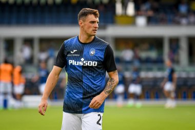 Atalanta 'nın İtalya futbol takımı Serie A maçındaki Nadir Zortea portresi, 28 Ağustos 2022' de İtalya 'nın Verona kentinde bulunan Marcantonio Bentegodi Stadyumu' nda Hellas Verona FC 'ye karşı Atalanta BC (portreler arşivi) maçı.