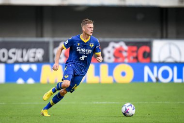 Verona 'nın İvan İliç portresi İtalyan futbolu Serie A maçı sırasında İtalya' nın Verona kentindeki Marcantonio Bentegodi Stadyumu 'nda Hellas Verona FC, Atalanta BC' ye (portreler arşivi) karşı, 28 Ağustos 2022 - Fotoğraf: Ettore Griffoni
