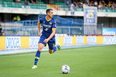 Verona 'nın Kevin Lasagna portresi İtalyan futbolu Serie A maçında Hellas Verona FC - Atalanta BC (portreler arşivi) maçı Verona, İtalya' da Marcantonio Bentegodi stadyumunda, 28 Ağustos 2022 - Fotoğraf: Ettore Griffoni