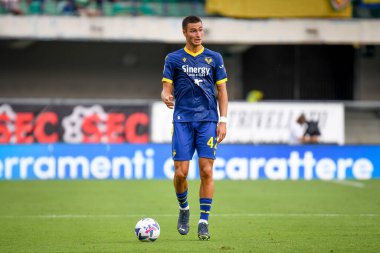 Verona 'nın Diego Coppola portresi İtalyan futbolu Serie A maçında Hellas Verona FC - Atalanta BC (portreler arşivi) - Verona, İtalya' da Marcantonio Bentegodi stadyumunda 28 Ağustos 2022 - Fotoğraf: Ettore Griffoni