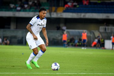 Atalanta 'nın İtalya futbolu Serie A maçında çekilen Ederson portresi, 28 Ağustos 2022' de İtalya 'nın Verona kentinde bulunan Marcantonio Bentegodi Stadyumu' nda oynanan Hellas Verona FC - Atalanta BC (portreler arşivi) maçı sırasında çekildi.