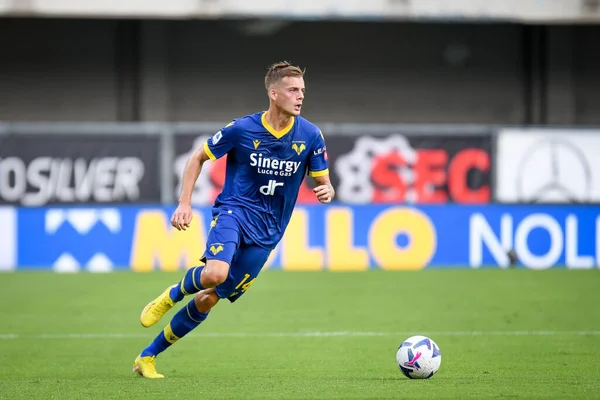 Verona 'nın İvan İliç portresi İtalyan futbolu Serie A maçı sırasında İtalya' nın Verona kentindeki Marcantonio Bentegodi Stadyumu 'nda Hellas Verona FC, Atalanta BC' ye (portreler arşivi) karşı, 28 Ağustos 2022 - Fotoğraf: Ettore Griffoni