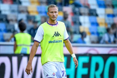 Fiorentina 'dan Antonin Barak' ın İtalya futbol takımı Serie A maçındaki portresi Udinese Calcio vs ACF Fiorentina (portreler arşivi), Friuli - Dacia Arena Stadyumu, Udine, İtalya, 31 Ağustos 2022