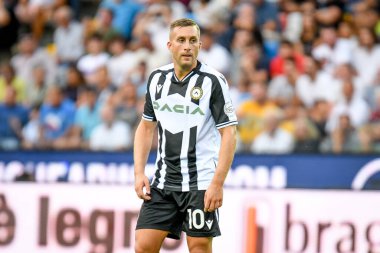 Udinese 'nin Gerard Deulofeu portresi İtalyan futbolu Serie A maçında Udinese Calcio ile ACF Fiorentina (portreler arşivi) Udine, İtalya' da Dacia Arena Stadyumu 'nda, 31 Ağustos 2022 - Fotoğraf: Ettore Griffoni