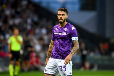 Fiorentina 'nın Lorenzo Venuti portresi İtalyan futbolu Serie A maçında Udinese Calcio ile ACF Fiorentina (portreler arşivi) Udine, İtalya' da Dacia Arena Stadyumu 'nda, 31 Ağustos 2022 - Fotoğraf: Ettore Griffoni