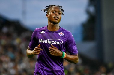 Fiorentina 'nın İtalyan futbolu Serie A maçında çekilen Christian Kouame portresi Udinese Calcio vs ACF Fiorentina (portreler arşivi), Udine, İtalya' da Dacia Arena Stadyumu, 31 Ağustos 2022 - Fotoğraf: Ettore Griffoni