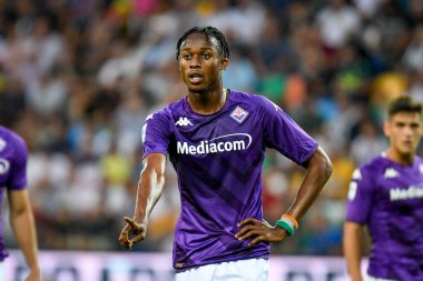 Fiorentina 'nın İtalyan futbolu Serie A maçında çekilen Christian Kouame portresi Udinese Calcio vs ACF Fiorentina (portreler arşivi), Udine, İtalya' da Dacia Arena Stadyumu, 31 Ağustos 2022 - Fotoğraf: Ettore Griffoni