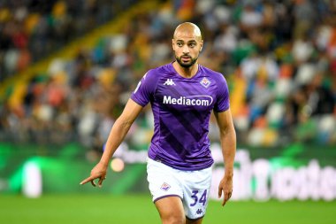 Fiorentina 'nın İtalya futbol takımı Serie A maçında çekilen Sofya Amrabat portresi Udinese Calcio vs ACF Fiorentina (portreler arşivi) Friuli - Dacia Arena Stadyumu, Udine, İtalya, 31 Ağustos 2022 - Fotoğraf: Ettore Griffoni