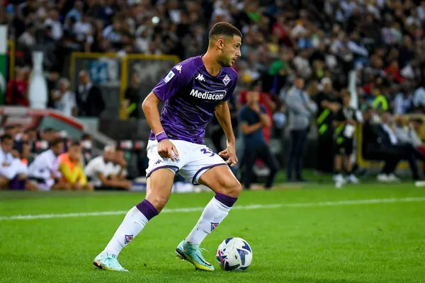 stock image Fiorentina's Rolando Mandragora portrait in action during italian soccer Serie A match Udinese Calcio vs ACF Fiorentina (portraits archive) at the Friuli - Dacia Arena Stadium in Udine, Italy, August 31, 2022 - Credit: Ettore Griffoni