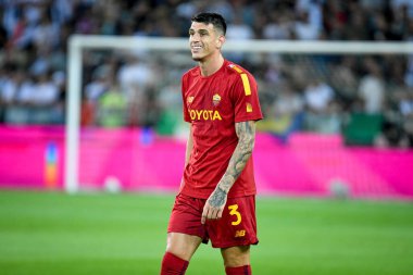 İtalyan futbolu Serie A maçında Romen Roger Ibanez da Silva portresi Udinese Calcio ile AS Roma maçı Udine, İtalya 'daki Dacia Arena stadyumunda, Eylül 04, 2022 - Fotoğraf: Ettore Griffoni