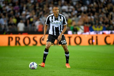 Udinese 'den Rodrigo Nascimento Becao İtalyan futbol takımı Serie A maçında Udinese Calcio, Udine' deki Dacia Arena Stadyumu 'nda AS Roma' ya karşı - Ettore Griffoni - Fotoğraf: Ettore Griffoni