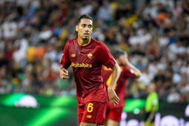 İtalya futbol takımı Serie A maçında Roma 'nın Chris Smalling portresi Udinese Calcio - AS Roma maçında Udine, İtalya' daki Dacia Arena stadyumunda, Eylül 04, 2022 - Fotoğraf: Ettore Griffoni