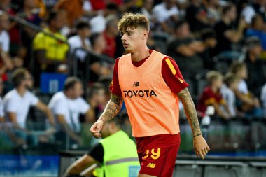 İtalyan futbolu Serie A maçında Roma 'nın Nicola Zalewski portresi Udinese Calcio ile AS Roma maçında Udine, İtalya' daki Dacia Arena stadyumunda, Eylül 04, 2022 - Fotoğraf: Ettore Griffoni